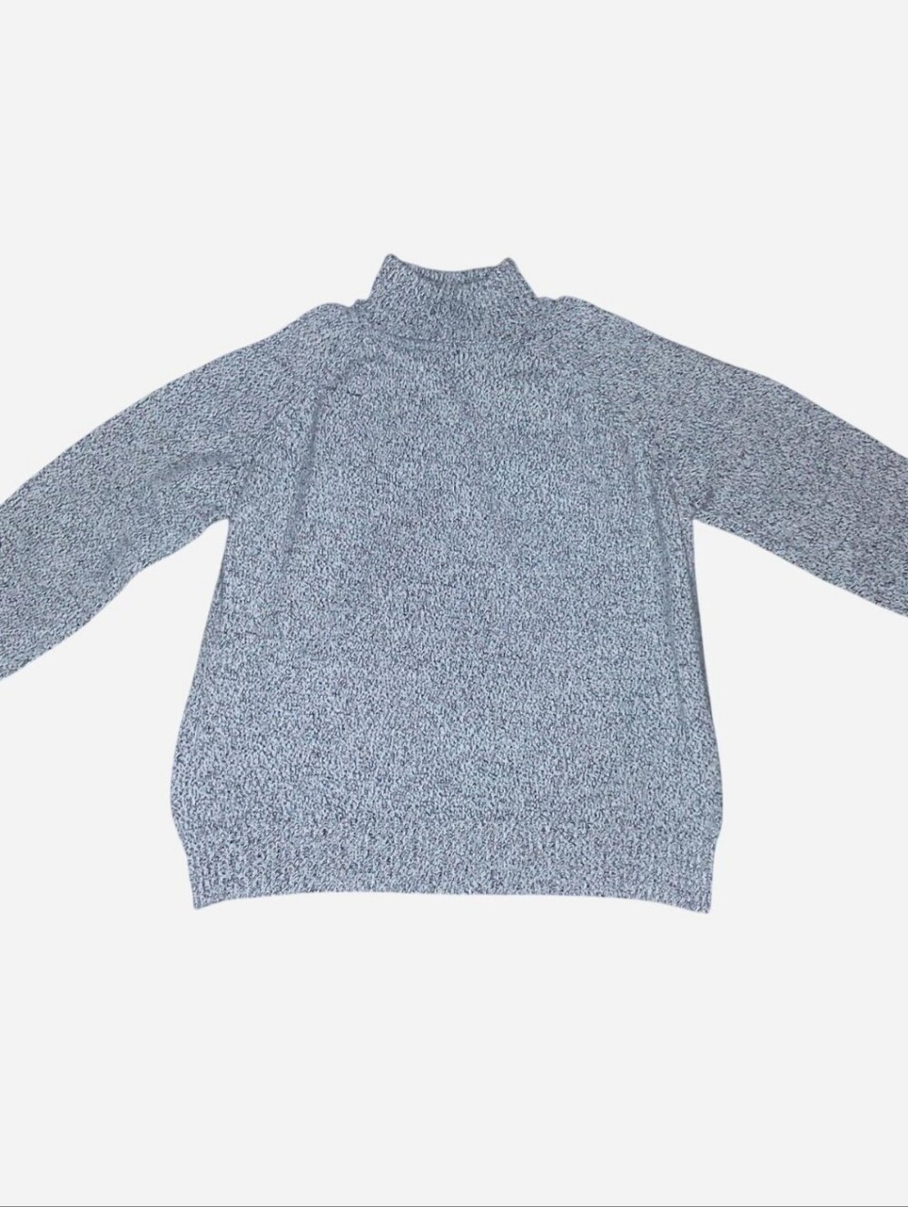 XS-S | grey black and white speckled mock turtleneck